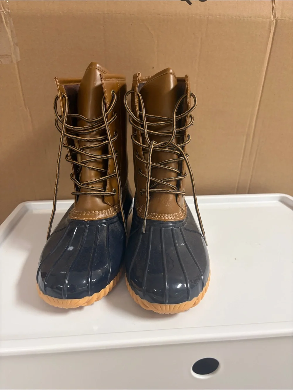 Sporto Brown & Black Waterproof Duck Boot - Women's